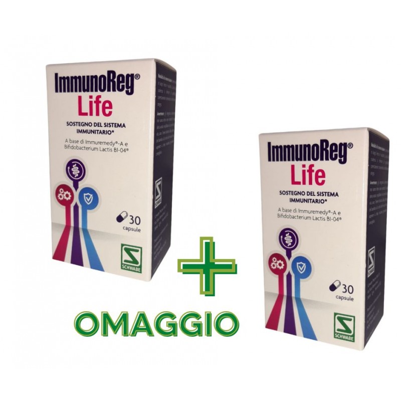 PROMO ImmunoReg Life Integratore Difese Immunitarie 30 Capsule + CONFEZIONE OMAGGIO