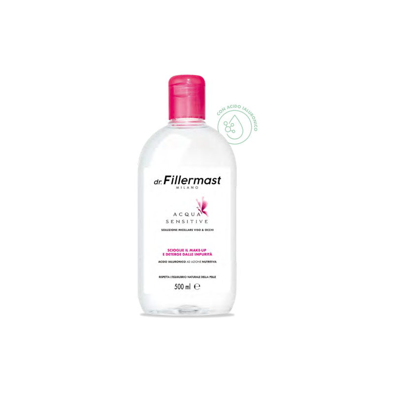 Dr. Fillermast Acqua Sensitive Acqua Micellare Viso e Occhi 500ml Dr. Fillermast Acqua Sensitive Acqua Micellare Viso e Occhi 500ml