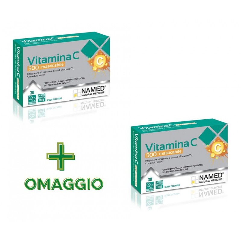 PROMO Named Vitamina C 500 Integratore Difese Immunitarie 30 Compresse + CONFEZIONE OMAGGIO