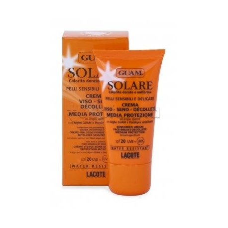 Guam Solare SPF 20 Crema Viso e Seno Media Protezione 50 ml