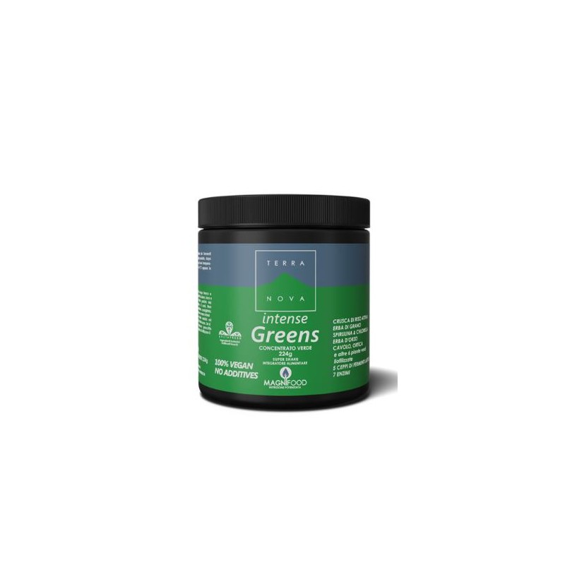 Terranova Super Shake Intense Greens Integratore Detox 224g