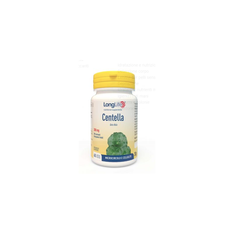 Longlife Centella 20% Integratore per Microcircolo 60 Capsule Longlife Centella 20% Integratore per Microcircolo 60 Capsule