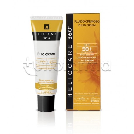 Heliocare 360 Fluid Cream Crema Solare Giorno 50ml Heliocare 360 Fluid Cream Crema Solare Giorno 50ml