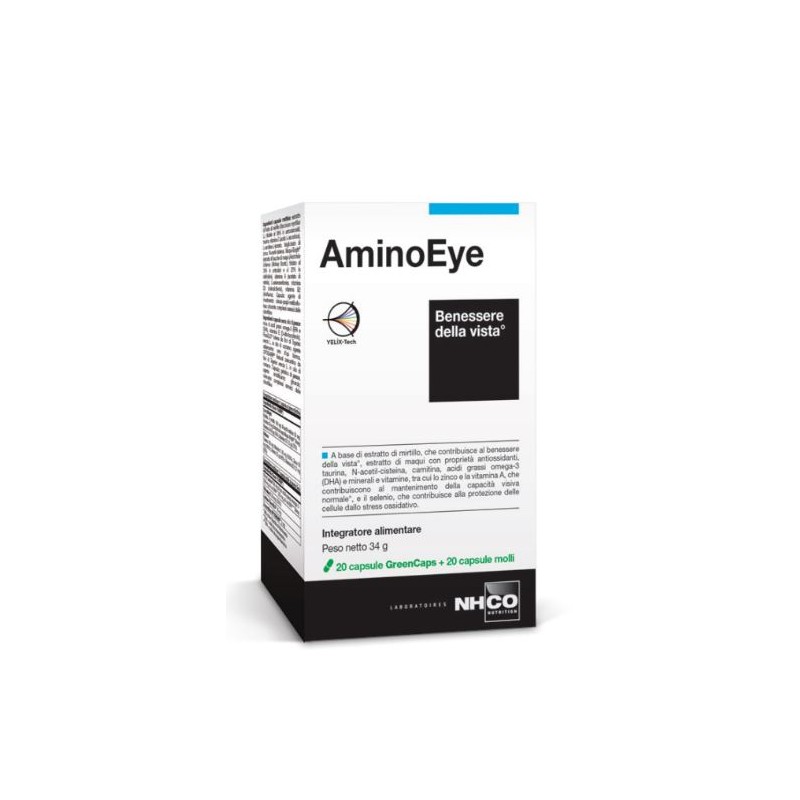 NHCO Aminoeye Integratore per il Benessere della Vista 40 Capsule NHCO Aminoeye Integratore per il Benessere della Vista 40 Capsule