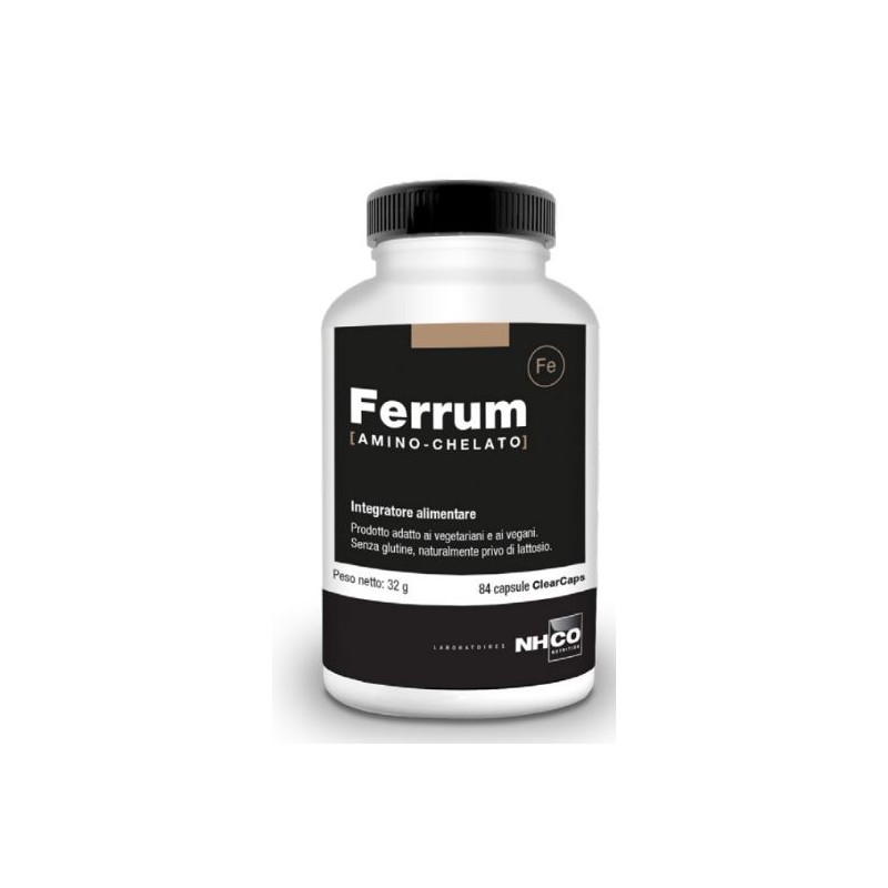 NHCO Ferrum Integratore di Ferro per Sistema Immunitario 84 Capsule NHCO Ferrum Integratore di Ferro per Sistema Immunitario 84 Capsule