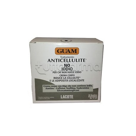 Guam Crema Corpo Senza Iodio Anticellulite 20 Bustine
