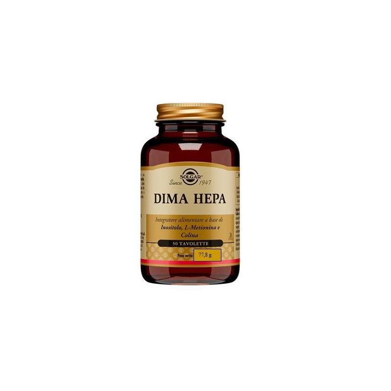 Solgar Dima Hepa Integratore per Fegato 50 Tavolette Solgar Dima Hepa Integratore per Fegato 50 Tavolette