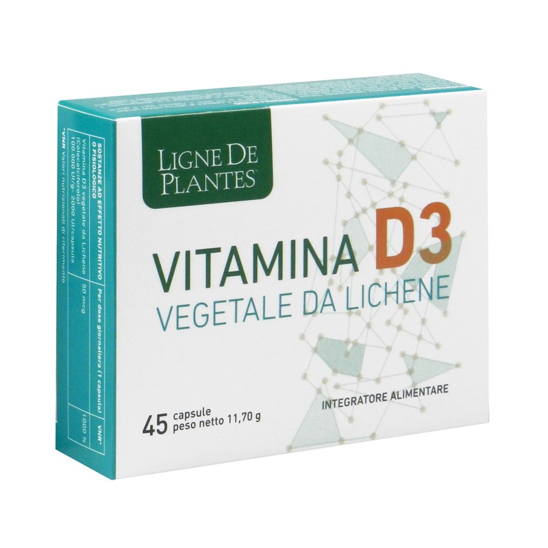 Ligne De Plantes Vitamina D3 Integratore per Ossa e Denti 45 Capsule Ligne De Plantes Vitamina D3 Integratore per Ossa e Denti 45 Capsule