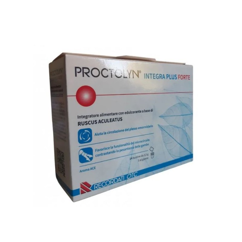 Proctolyn Integra Plus Forte Integratore per Emorroidi 14 Bustine