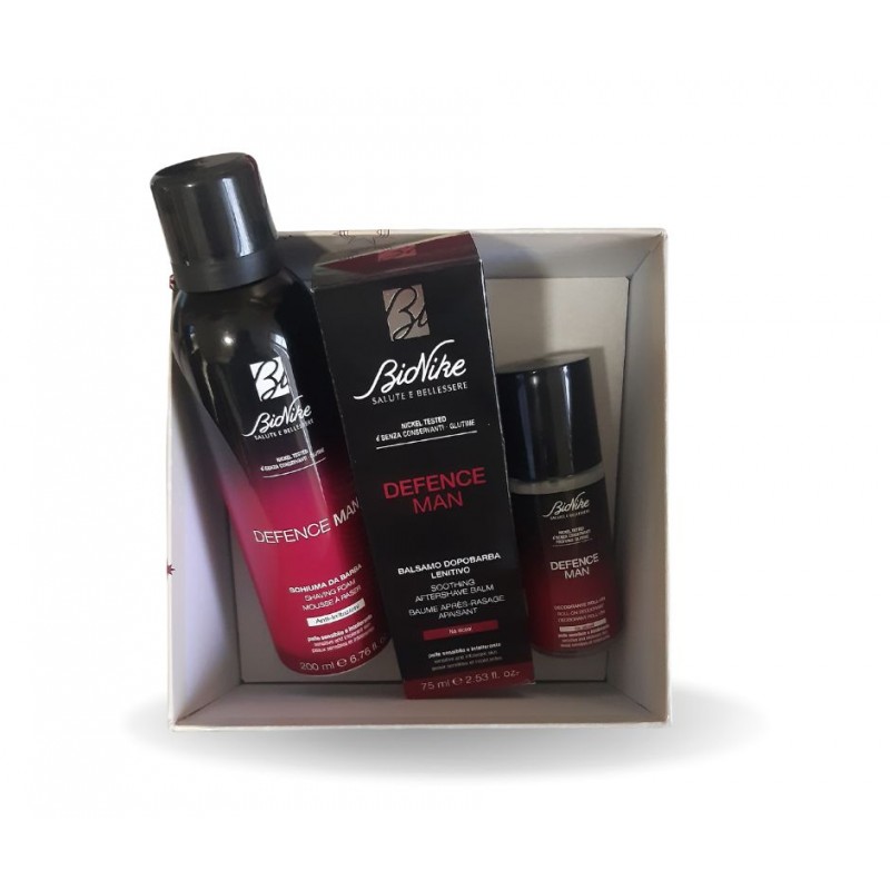 Bionike Defence Man Cofanetto 2022 Natale Schiuma da Barba + Balsamo + Deodorante
