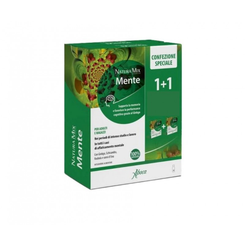Aboca Natura Advanced Mix Mente Confezione Omaggio 50 Capsule + 50 Capsule Aboca Natura Advanced Mix Mente Confezione Omaggio 50 Capsule + 50 Capsule