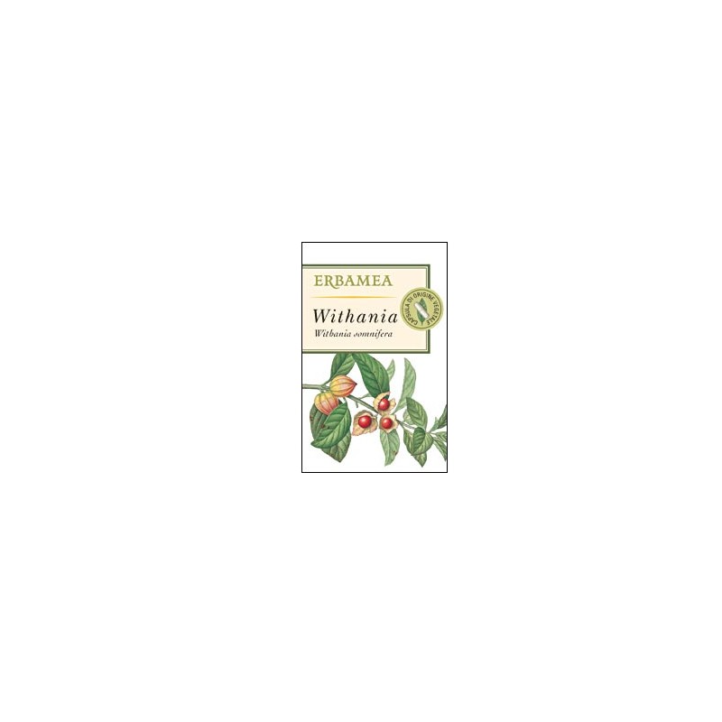 Erbamea Withania Integratore per Stanchezza e Stress 50 Capsule Vegetali Erbamea Withania Integratore per Stanchezza e Stress 50 Capsule Vegetali