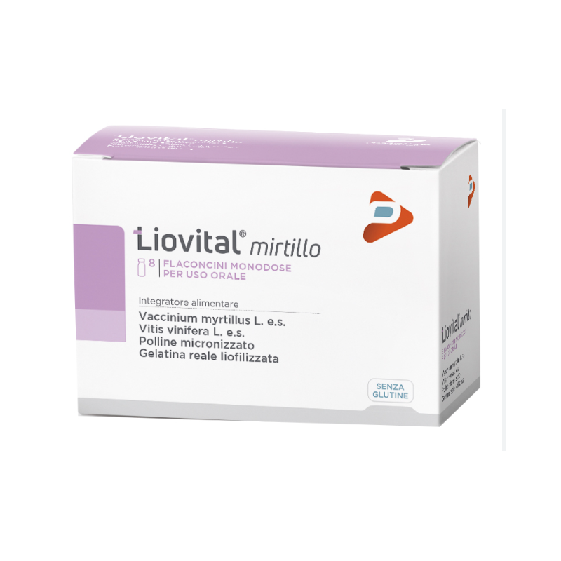 Liovital Mirtillo Integratore Benessere Visivo 8 Flaconcini
