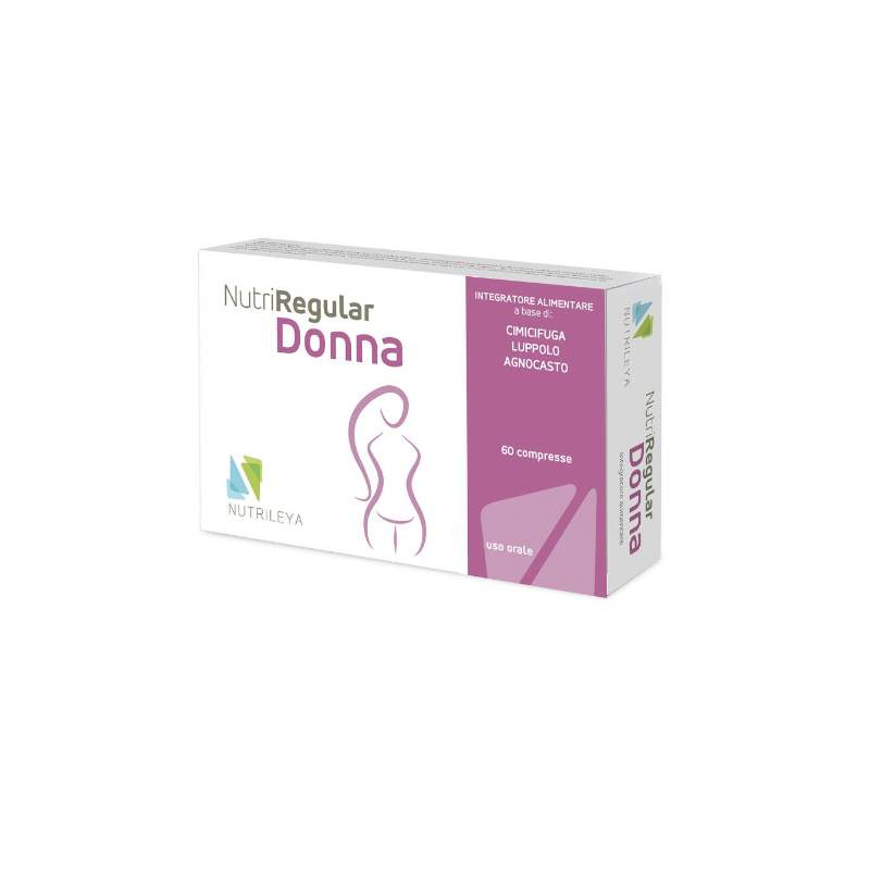 Nutriregular Donna Integratore per Menopausa e Ciclo 60 Compresse Nutriregular Donna Integratore per Menopausa e Ciclo 60 Compresse
