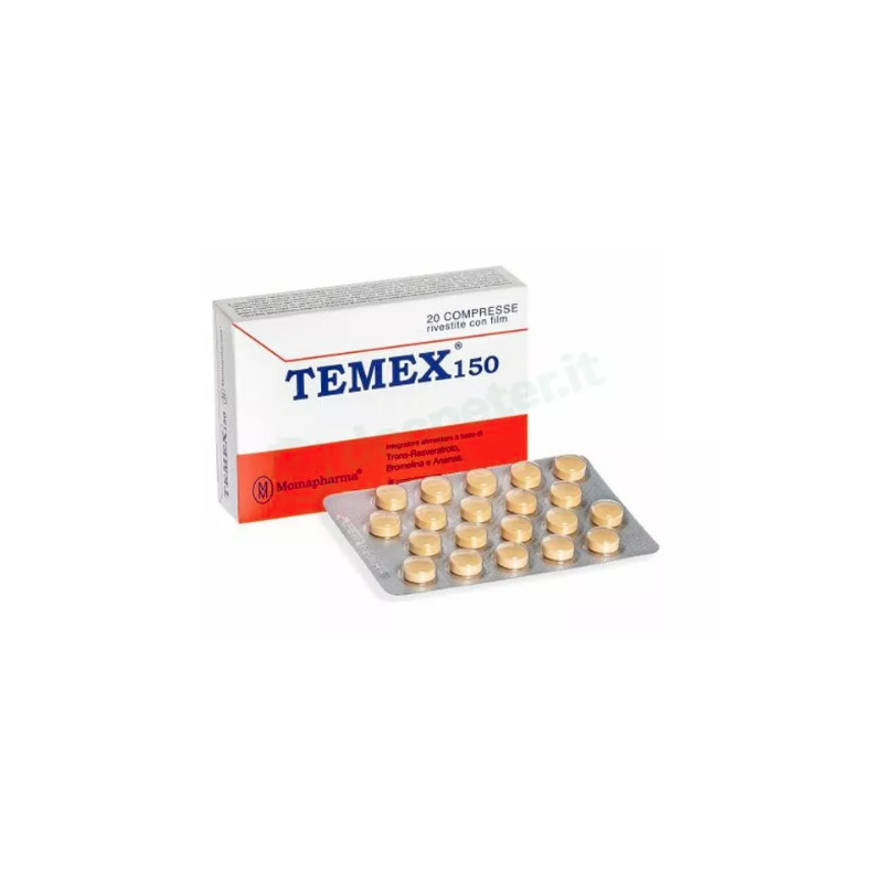 Temex 150 Forte Integratore per Drenaggio Liquidi 20 Compresse