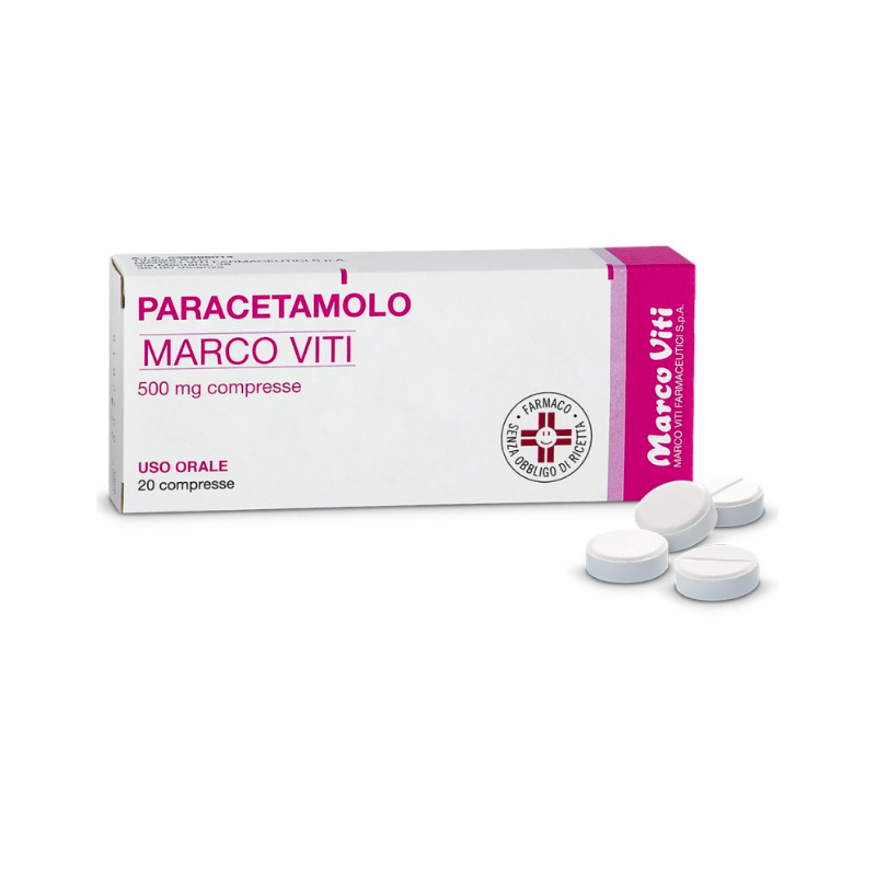 Paracetamolo Marco Viti 500mg Compresse 20 Pezzi Singoli