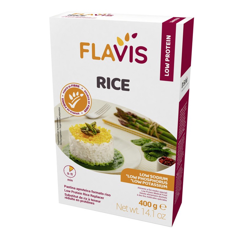 Mevalia Flavis Rice Pastina Aproteica Formato Riso 400g