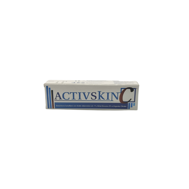 EMULSIONE IAMELLARE ACTIV SKIN CON ACIDO JALURONICO 1% BETA GLUCANO 3% E ARGENTO CITRATO 30 ML EMULSIONE IAMELLARE ACTIV SKIN CON ACIDO JALURONICO 1% BETA GLUCANO 3% E ARGENTO CITRATO 30 ML