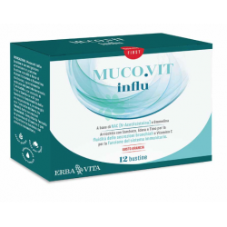 Mucovit Influ Integratore per Vie Respiratorie 12 Bustine