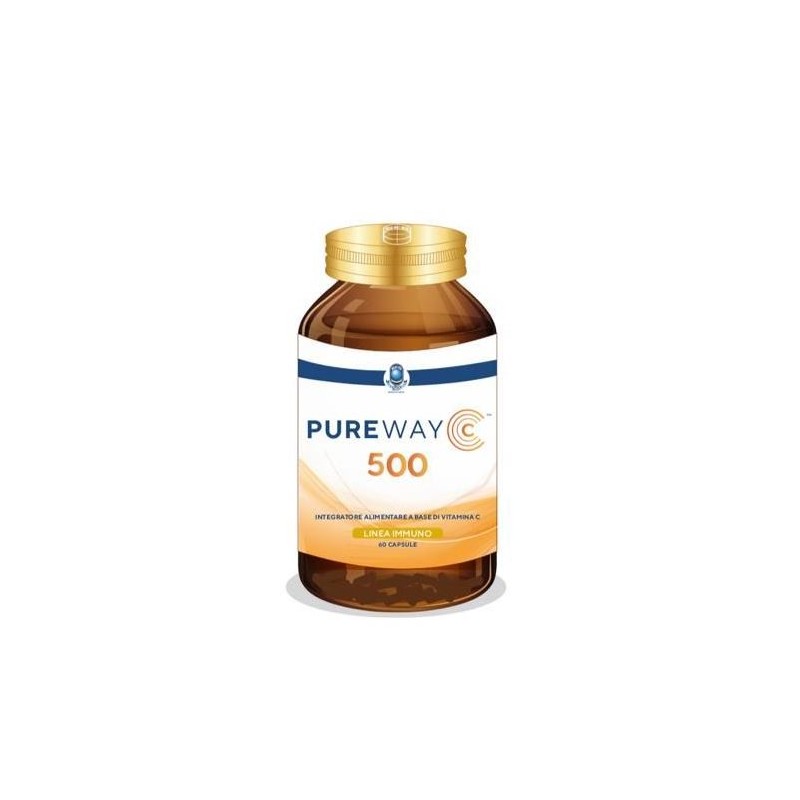 Pure Way C 500 Integratore Vitamina C per Sistema Immunitario 50 Capsule
