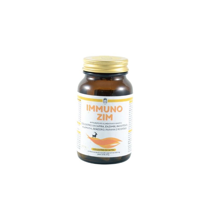 Immuno Zim Integratore per Stomaco e Intestino 60 Capsule da 500mg