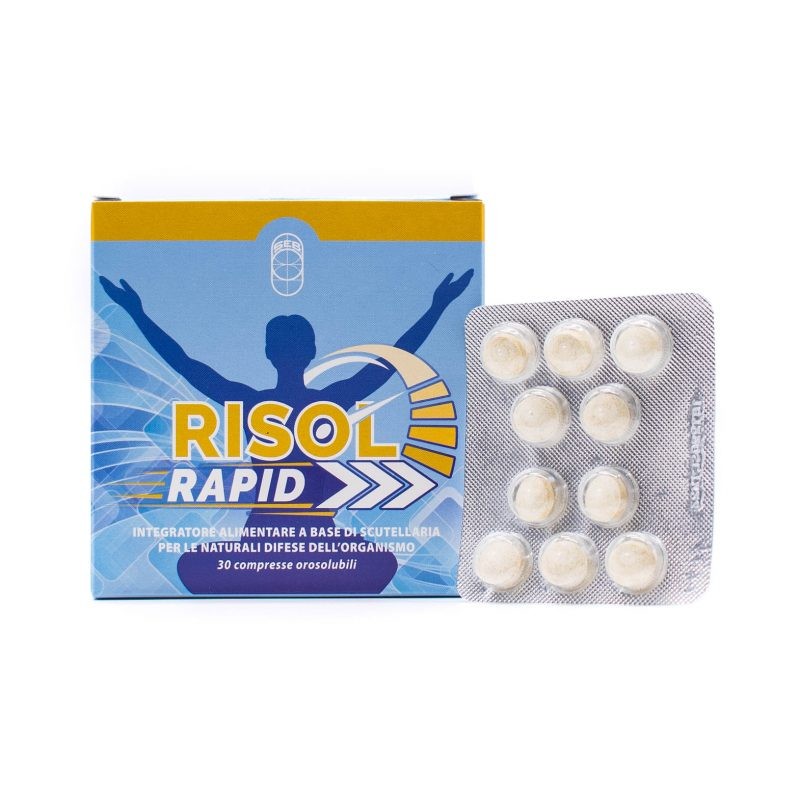 Risol Rapid Integratore Rilassante per Ansia 30 Compresse Risol Rapid Integratore Rilassante per Ansia 30 Compresse