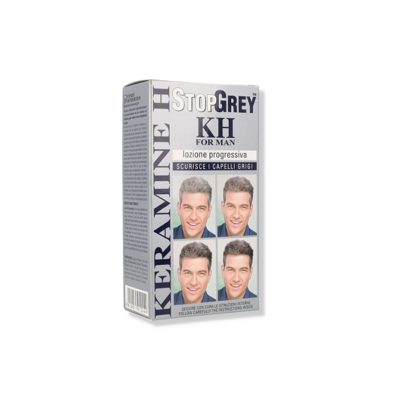 Keramine H Stopgrey Tinta Scusa per i Capelli Grigi Uomo 125ml Keramine H Stopgrey Tinta Scusa per i Capelli Grigi Uomo 125ml