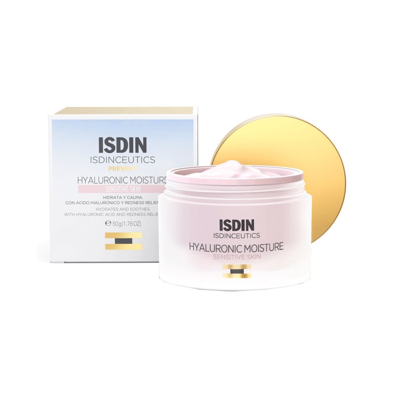 barattolo Isdinceutics Hyaluronic Moisture Sensitive Crema Idratante Viso 50ml barattolo Isdinceutics Hyaluronic Moisture Sensitive Crema Idratante Viso 50ml