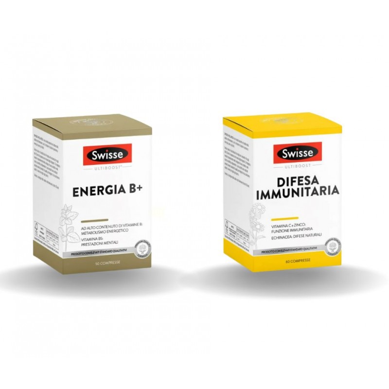 Swisse Energia B+ e Swisse Difesa Immunitaria Integratore Benessere Kit Swisse Energia B+ e Swisse Difesa Immunitaria Integratore Benessere Kit