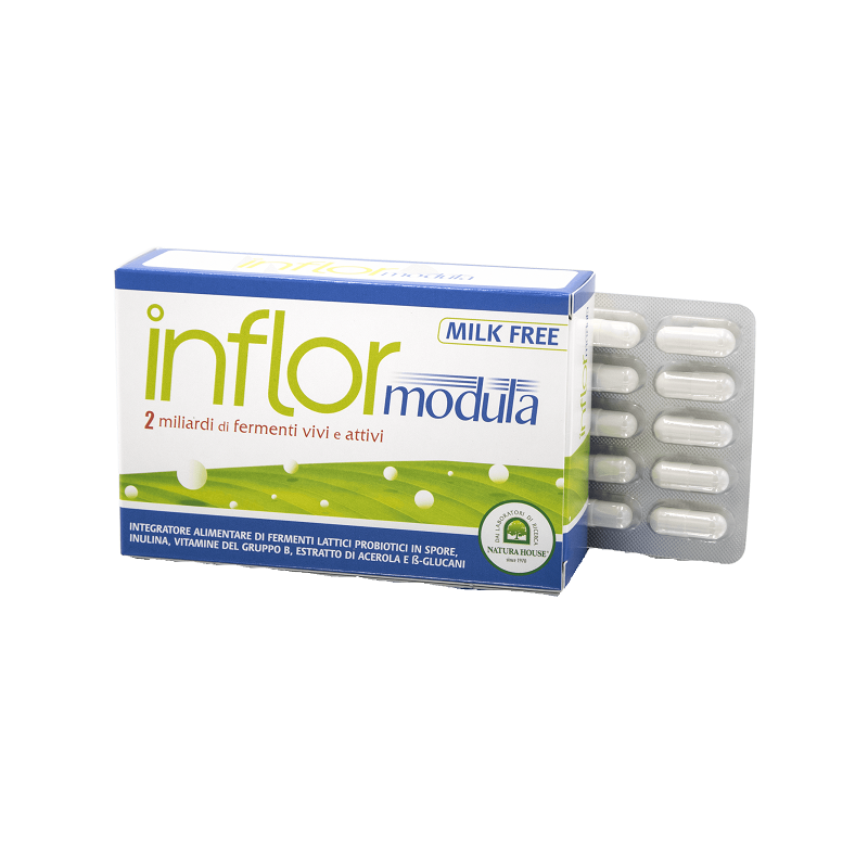 Inflor Modula Integratore per Intestino 20 Capsule Inflor Modula Integratore per Intestino 20 Capsule