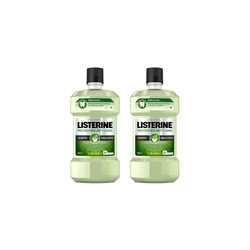 Listerine Protezione Anti-Carie Collutorio 2x500ml