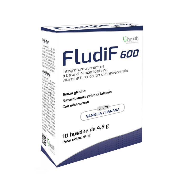 Fludif 600 Integratore per Vie Respiratorie 10 Bustine Fludif 600 Integratore per Vie Respiratorie 10 Bustine
