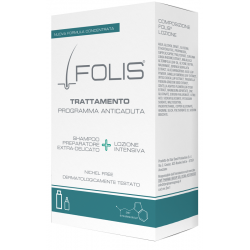 Folis Trattamento per Caduta dei Capelli 1 Lozione 100ml + 1 Shampoo 200ml Folis Trattamento per Caduta dei Capelli 1 Lozione 100ml + 1 Shampoo 200ml
