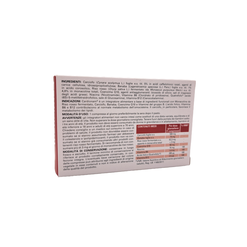 Named Cardionam Integratore per il Colesterolo 30 Compresse Named Cardionam Integratore per il Colesterolo 30 Compresse
