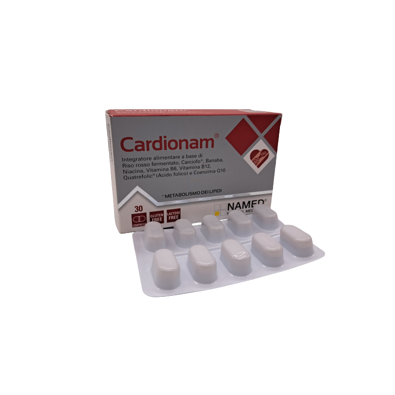 Named Cardionam Integratore per il Colesterolo 30 Compresse Named Cardionam Integratore per il Colesterolo 30 Compresse