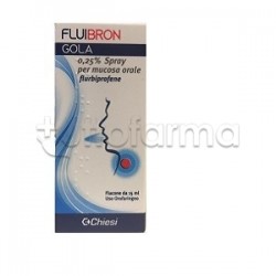 Fluibron Gola Spray per Dolore e Irritazione della Gola 15ml