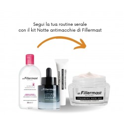 Dr. Fillermast Kit Notte Antimacchie. Detergente, Siero, Contorno Occhi e Crema 3 Pezzi Dr. Fillermast Kit Notte Antimacchie. Detergente, Siero, Contorno Occhi e Crema 3 Pezzi