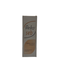 Flacone con Anfo Seb Shampoo Doccia Detergente 200ml Flacone con Anfo Seb Shampoo Doccia Detergente 200ml