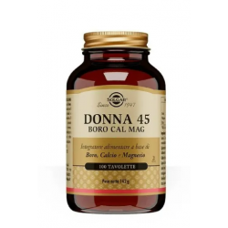Solgar Donna 45 Boro-Cal- Mag Integratore di Minerali 100 Tavolette Solgar Donna 45 Boro-Cal- Mag Integratore di Minerali 100 Tavolette