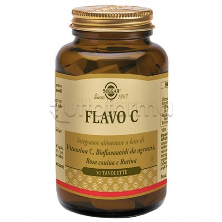 Solgar Flavo C Integratore per Difese Immunitarie 50 Tavolette Solgar Flavo C Integratore per Difese Immunitarie 50 Tavolette
