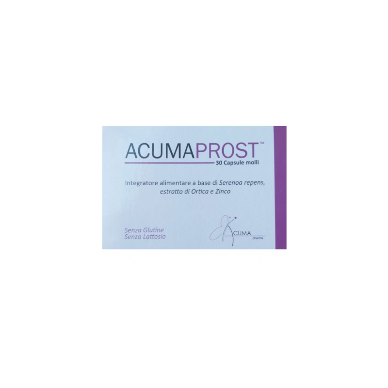 Acumaprost Integratore per Prostata 30 Capsule Molli
