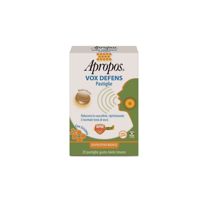 Apropos Vox Defens Pro Integratore per Gola e Voce 20 Pastiglie Apropos Vox Defens Pro Integratore per Gola e Voce 20 Pastiglie