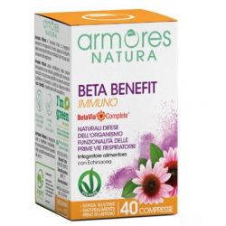 Beta Benefit Immuno Integratore per Difese Immunitarie 40 Compresse Beta Benefit Immuno Integratore per Difese Immunitarie 40 Compresse