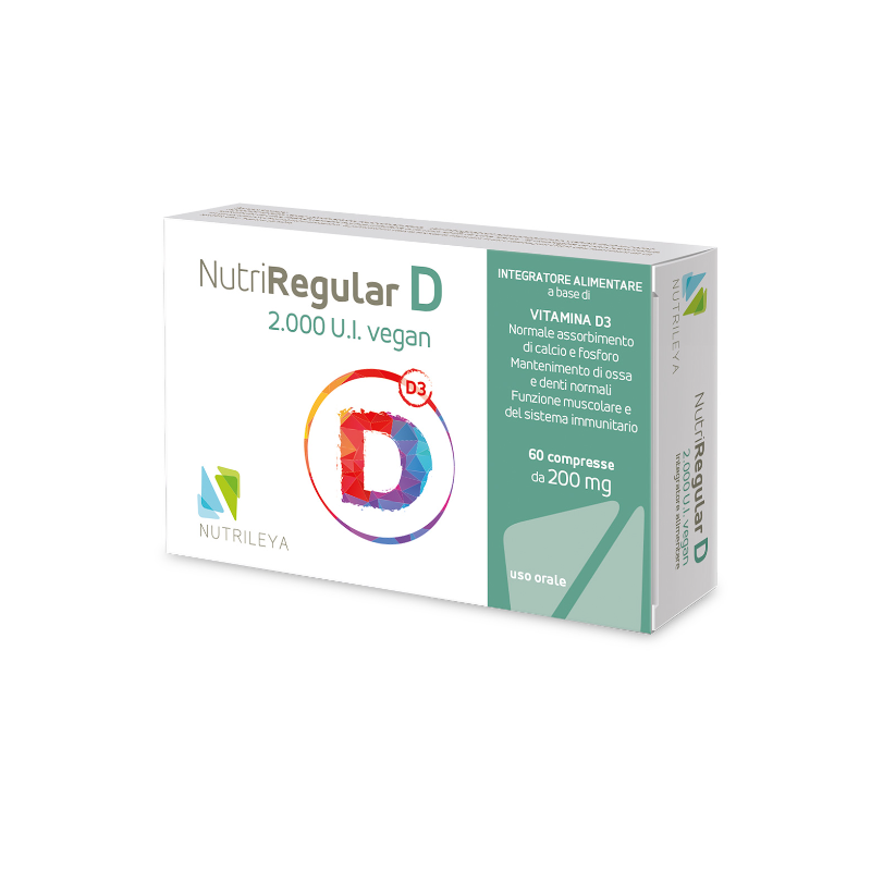 Nutriregular D Integratore di Vitamina D 60 Compresse Nutriregular D Integratore di Vitamina D 60 Compresse