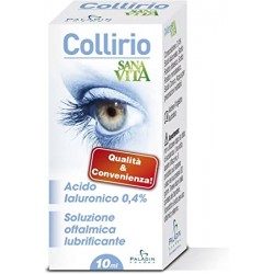 Confezione Sanavita Collirio Gocce Oculari Idratanti e Lubrificanti 10ml Confezione Sanavita Collirio Gocce Oculari Idratanti e Lubrificanti 10ml