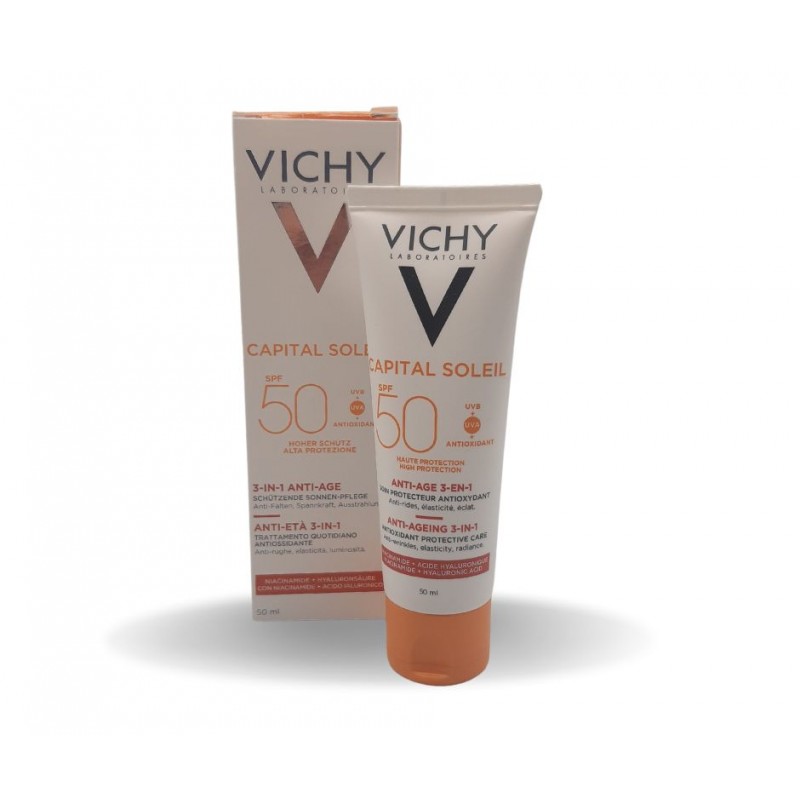 Vichy Ideal Soleil Crema Viso Antietà Protezione SPF50 50ml