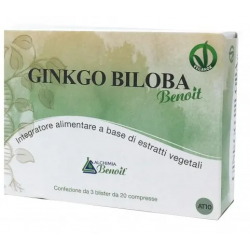 Alchimia Benoit Ginkgo Biloba Integratore Ricostituente 60 Compresse Alchimia Benoit Ginkgo Biloba Integratore Ricostituente 60 Compresse