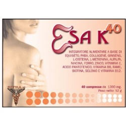 Esa K 40 Integratore per la Pelle 40 Compresse Esa K 40 Integratore per la Pelle 40 Compresse