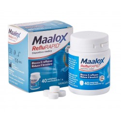 Maalox RefluRapid per Reflusso e Acidità di Stomaco 40 Compresse Masticabili