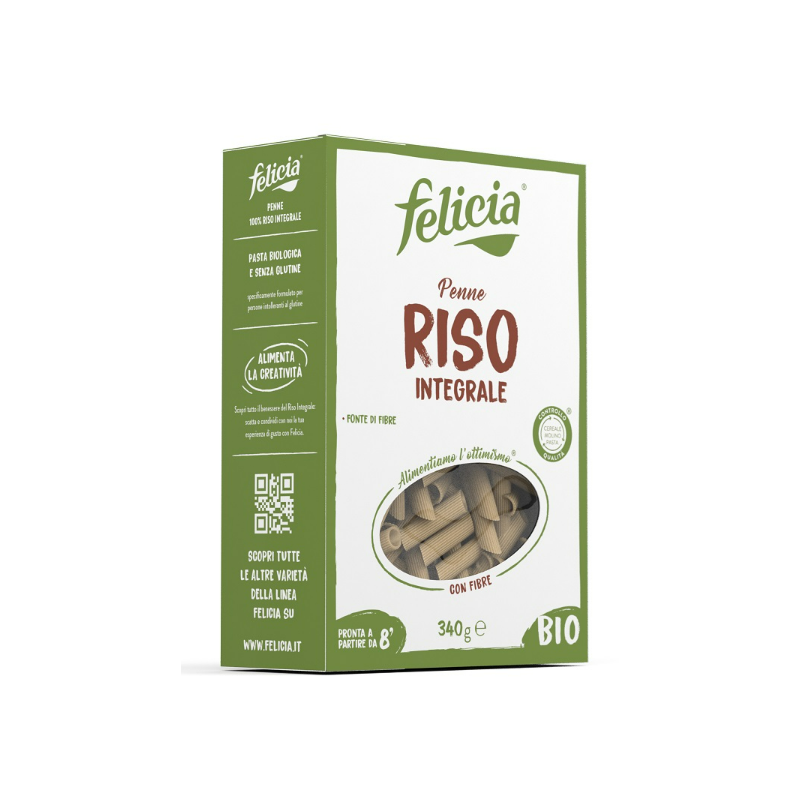 Felicia Bio Riso Integrale Penne Senza Glutine 340g